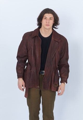 VINTAGE LEATHER COAT