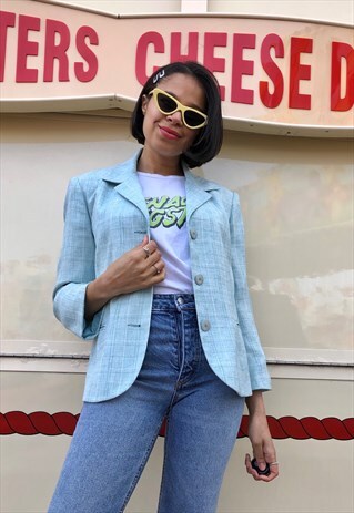 VINTAGE BLUE SUIT JACKET