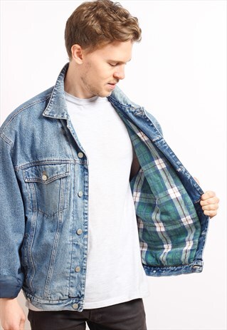 VINTAGE BLANKET LINED DENIM JACKET