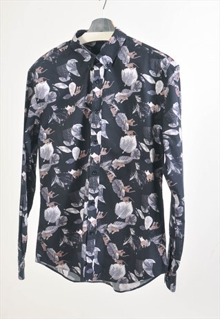 VINTAGE 00S SHIRT IN LEAF PRINT