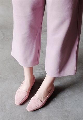 ALUNA SUEDE LEATHER PUMPS - PINK
