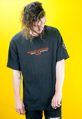 VINTAGE RETRO USA MOTORBIKE T-SHIRT