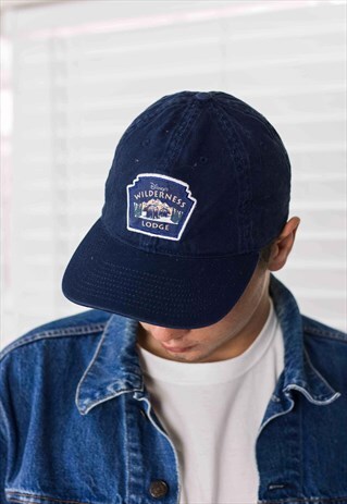 VINTAGE DISNEY WILDERNESS LODGE LOGO CAP 90 ONE SIZE 3.5