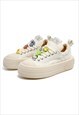 CHUNKY SOLE CANVAS SHOES RETRO SPORT SNEAKERS EMOJI TRAINERS