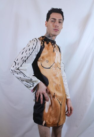'THEY' BLEACHED ADJUSTABLE DRESS