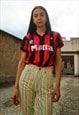 90S VINTAGE RARE A.C. MILAN LOTTO FOOTBALL JERSEY SHIRT