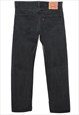 VINTAGE BLACK LEVIS 505 STRAIGHT-LEG JEANS - W32