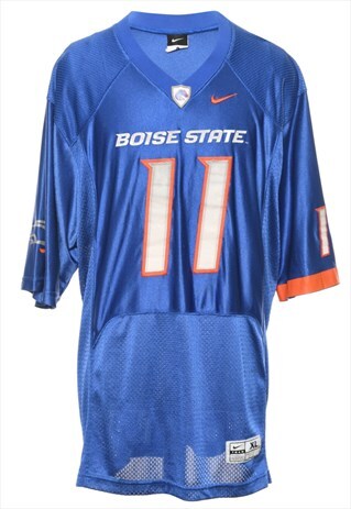 Vintage Nike Boise State Blue & Burnt Orange Jersey - XL