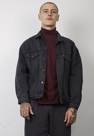VINTAGE 90'S LEVI'S DARK NAVY DENIM JACKET