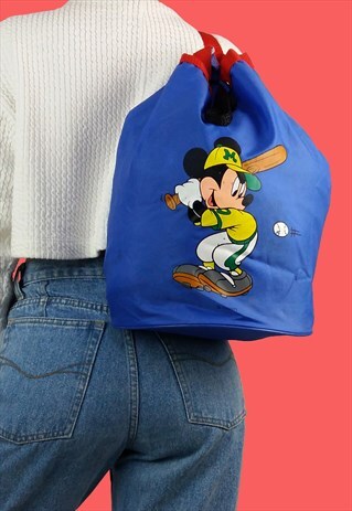 VINTAGE 90'S DISNEY MICKEY RUCKSACK BUCKET BAG / BACKPACK