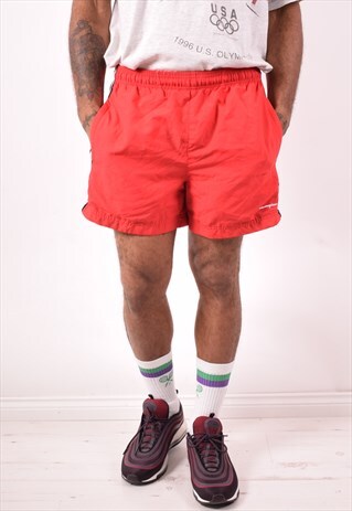 CHAMPION MENS VINTAGE SHORTS MEDIUM RED 90S