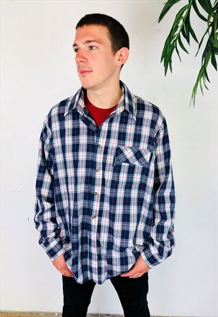 RED AND BLUE CHECKERED SHIRT