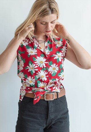VINTAGE 80S FESTIVAL PATTERNED SHIRT