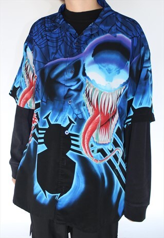 90S KOREAN UNISEX BUTTON UP