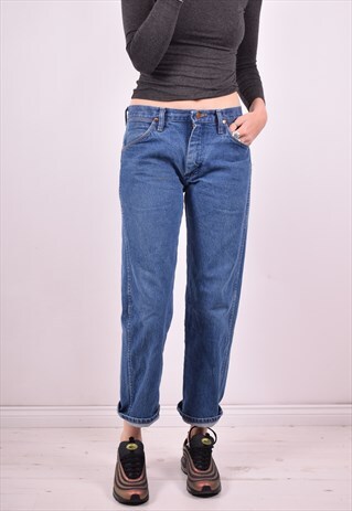 WRANGLER WOMENS VINTAGE JEANS W30 L29 BLUE 90'S