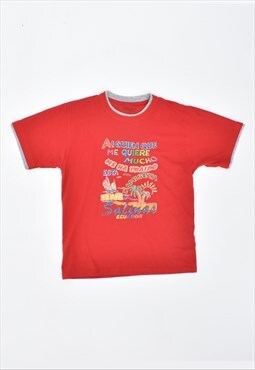 Vintage 90's T-Shirt Top Red