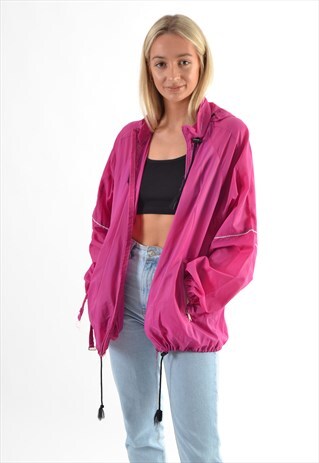 PINK ADIDAS RETRO WINDBREAKER JACKET GTJ3917
