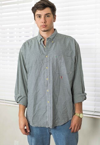 VINTAGE TOMMY HILFIGER SHIRT LOGO 90S L 13.7