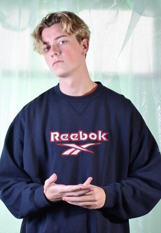 VINTAGE REEBOK NAVY SWEATSHIRT