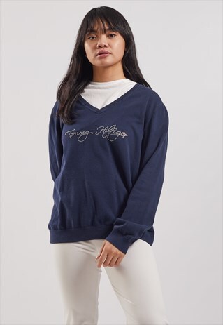 VINTAGE TOMMY HILFIGER V-NECK JUMPER