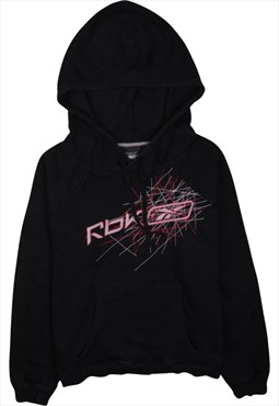 Vintage 90's Reebok Hoodie Pullover Spellout Black XXXXLarge