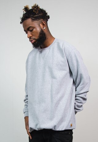 CARHARTT SWEATSHIRT PLAIN GREY
