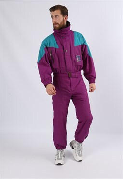 Vintage 90's ELHO 500 2-Piece Ski Suit Short UK M 40" (72F)