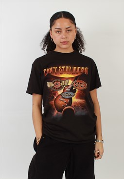Vintage cant stop rocking 2018 black graphic t shirt
