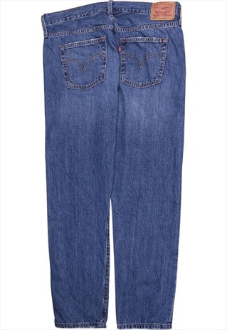 Vintage 90's Levi's Trousers / Pants Straight Leg Baggy Blue
