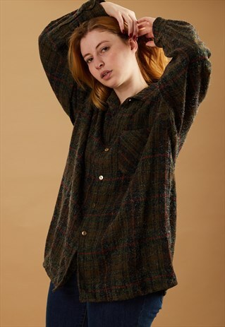 GREEN PLAID SHIRT