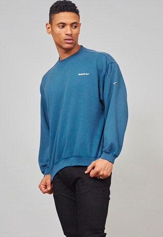 VINTAGE 90'S SPRUCE BLUE REEBOK SWEATER