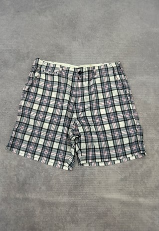 POLO RALPH LAUREN SHORTS CHECKED PATTERNED CHINO SHORTS 