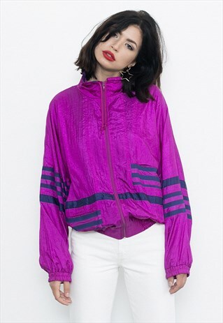 PURPLE WINDBREAKER JACKET