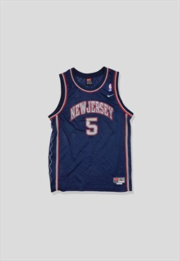Vintage 90s Nike New Jersey Nets NBA Basketball Team Jersey