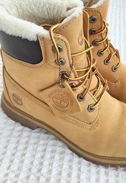 Timberland 6" Fur Lined Lace Up Boots