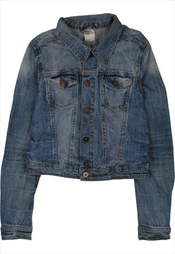 Vintage 90's H&M Denim Jacket Button Up Blue Small (missing