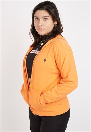 VINTAGE ORANGE RALPH LAUREN HOODIE