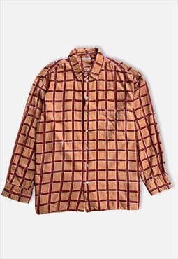 Retro Thick 90s Cord Shirt : Orange 