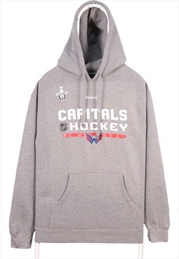 Vintage 90's Reebok Hoodie Capital Hockey NHL Pullover