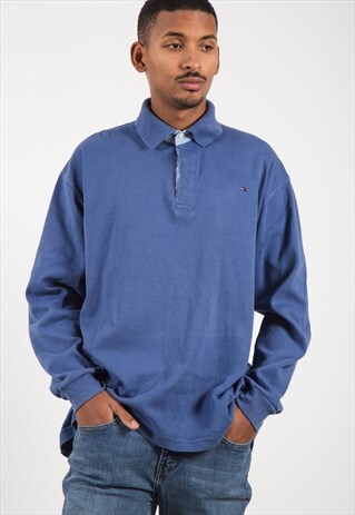 VINTAGE 80S TOMMY HILFIGER POLO T-SHIRT/ S0987