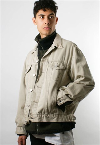 VINTAGE LEVI'S DENIM JACKET, LIGHT DENIM, L
