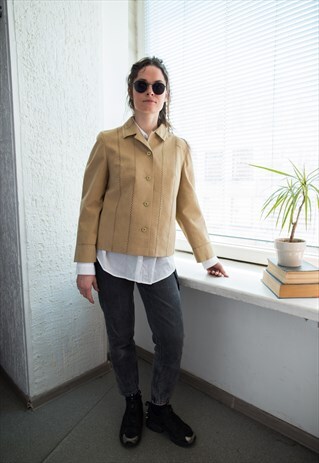 VINTAGE 70'S CAMEL SUEDE LOOKS JACKET