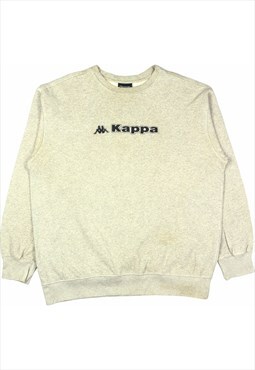 Kappa 90's Spellout Heavyweight Crewneck Sweatshirt XXLarge 