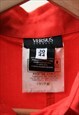 VERSACE RED LONG SLEEVE SHIRT BUTTONS UP BLOUSE 4483
