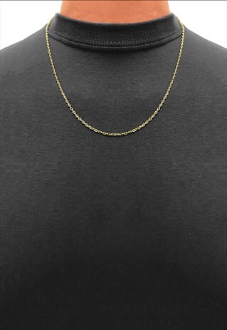 PLAIN 18" NECKLACE CHAIN - GOLD
