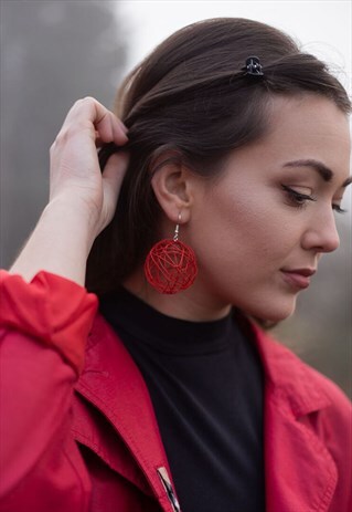 RED WIRE EARRINGS