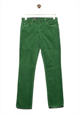 J. Crew Cord Pant Matchstick Fit Green