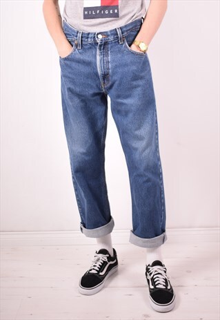LEVI'S 505 MENS VINTAGE JEANS W34 L30 BLUE 90S