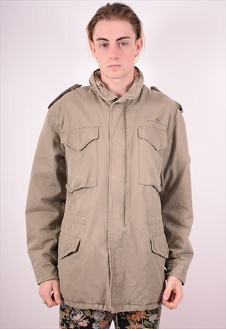 ALPHA INDUSTRIES MENS VINTAGE MILITARY JACKET MEDIUM 90S