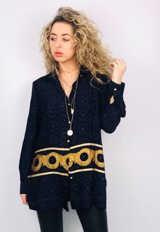 VINTAGE OVERSIZED PATTERN SHIRT